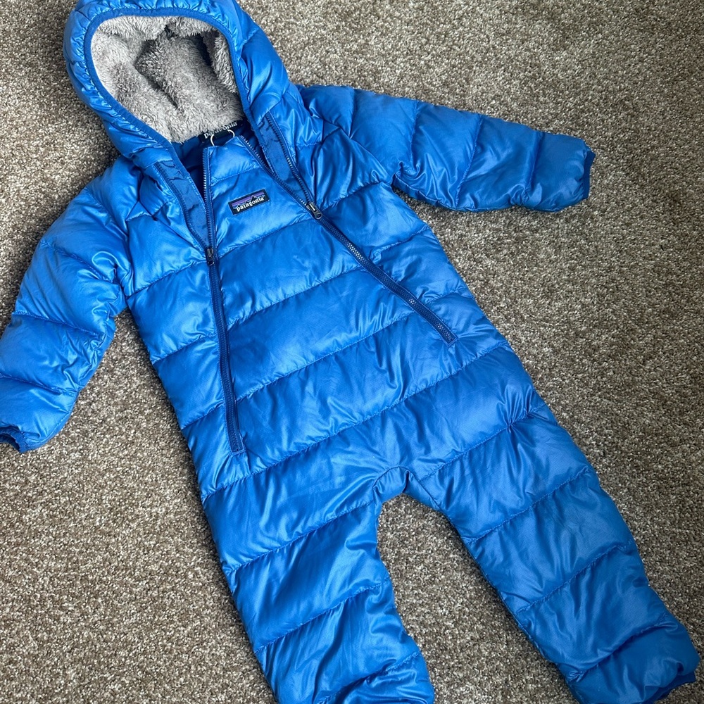 Patagonia Infant Snowsuit in Vibrant Blue